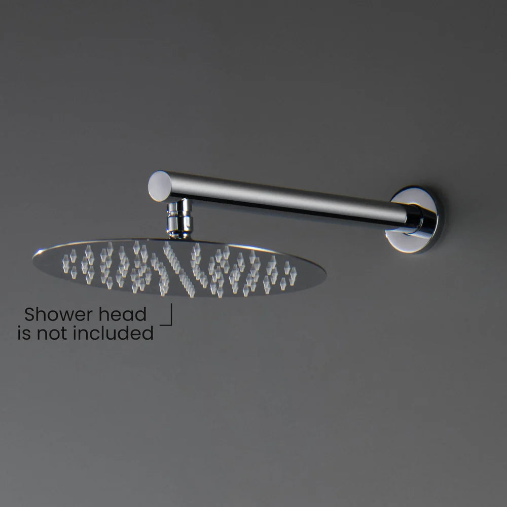 350/400mm Solid Brass Straight Wall Mounted Shower Arm with Flange-BSA3502/BSA4002