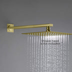 BSA3503/BSA4003 Solid Brass Square Straight Wall Mounted Shower Arm – 1/2" Thread – 350/400mm Length