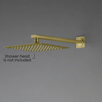 BSA3503/BSA4003 Solid Brass Square Straight Wall Mounted Shower Arm – 1/2" Thread – 350/400mm Length
