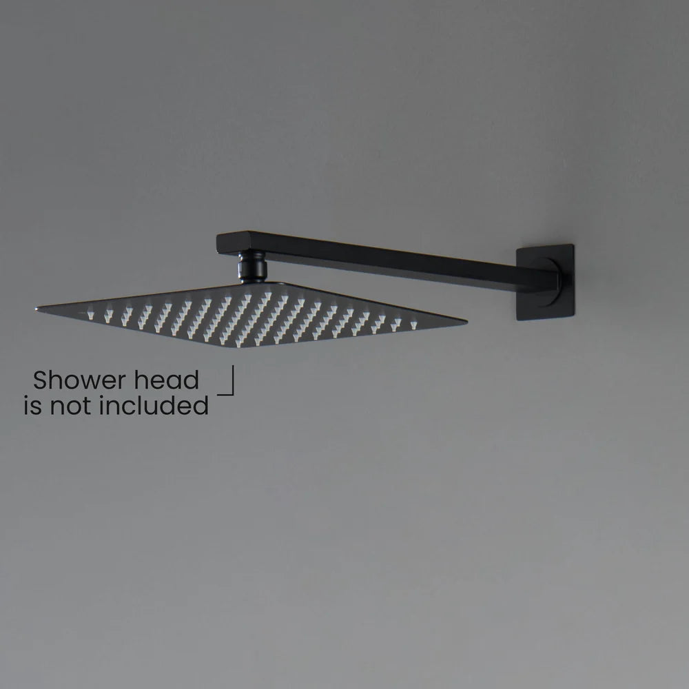 BSA3503/BSA4003 Solid Brass Square Straight Wall Mounted Shower Arm – 1/2" Thread – 350/400mm Length