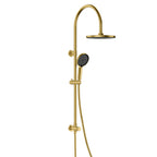 Retrofit Shower Column with Diverter – 8" Overhead & Hand Shower Set – SC2006 Brushed Gold