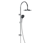 Retrofit Shower Column with Diverter – 8" Overhead & Hand Shower Set – SC2006 Chrome
