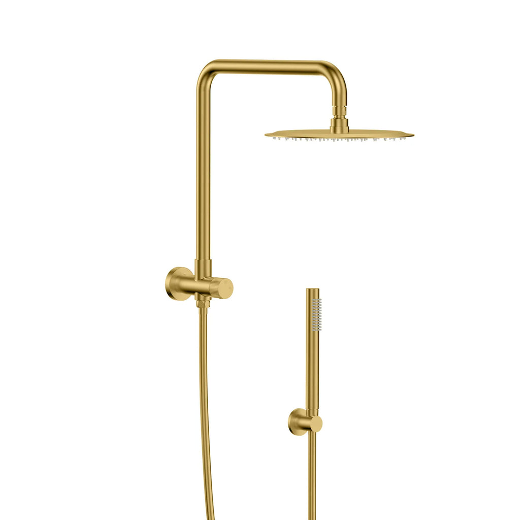Retro Fit Shower Column with Diverter – 200mm Rain Shower & Hand Shower – SC2031 Brushed Gold