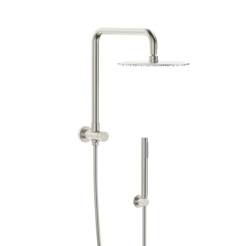 Retro Fit Shower Column with Diverter – 200mm Rain Shower & Hand Shower – SC2031 Brushed Nickel