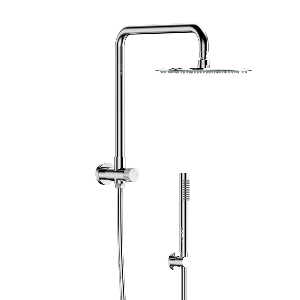 Retro Fit Shower Column with Diverter – 200mm Rain Shower & Hand Shower – SC2031 Chrome