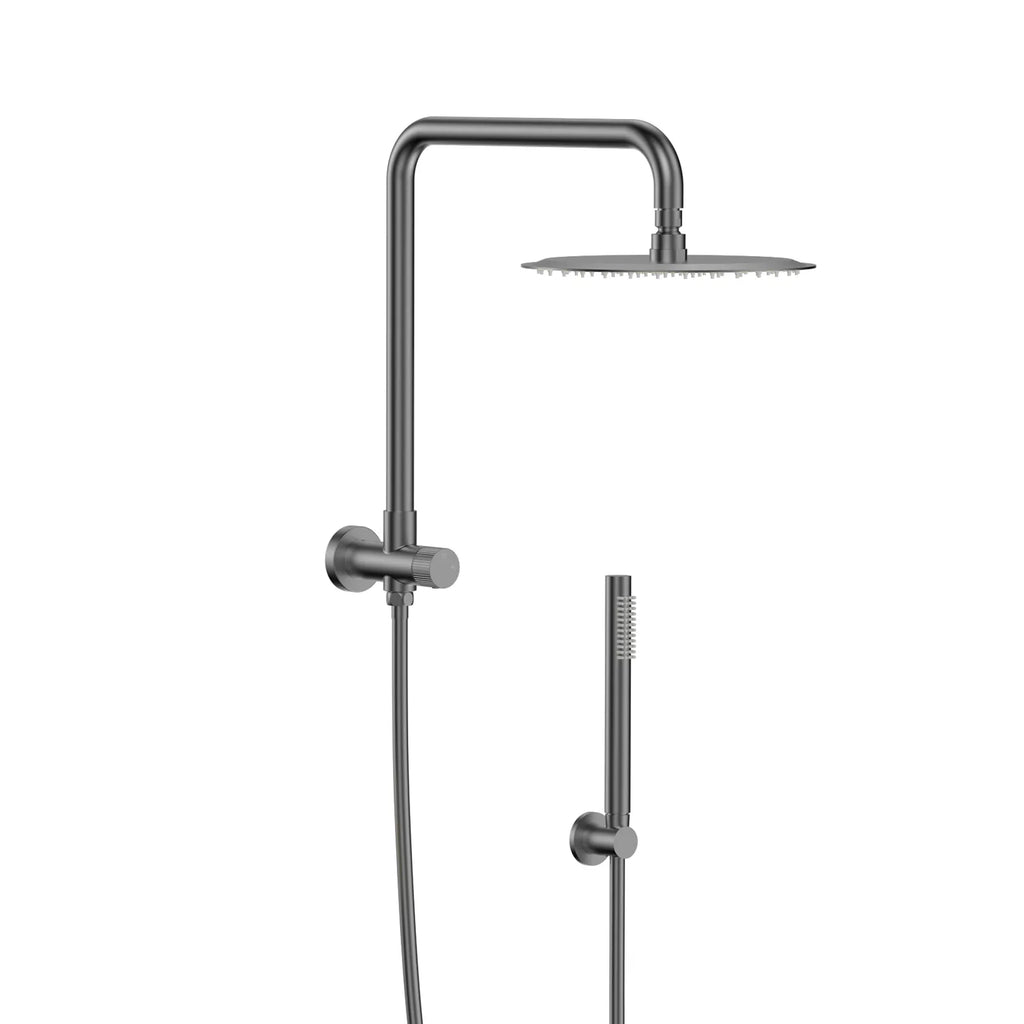 Retro Fit Shower Column with Diverter – 200mm Rain Shower & Hand Shower – SC2031 Brushed Gun Metal