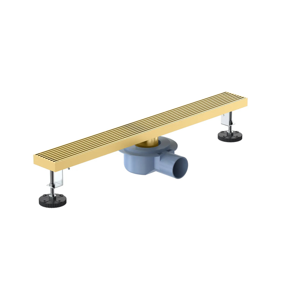 600x68mm SUS 304 Linear Floor Drain – 360° Rotatable Siphon – SFD21038