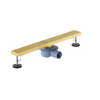 600x68mm SUS 304 Linear Floor Drain – 360° Rotatable Siphon – SFD21038