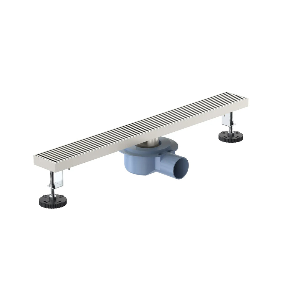 600x68mm SUS 304 Linear Floor Drain – 360° Rotatable Siphon – SFD21038