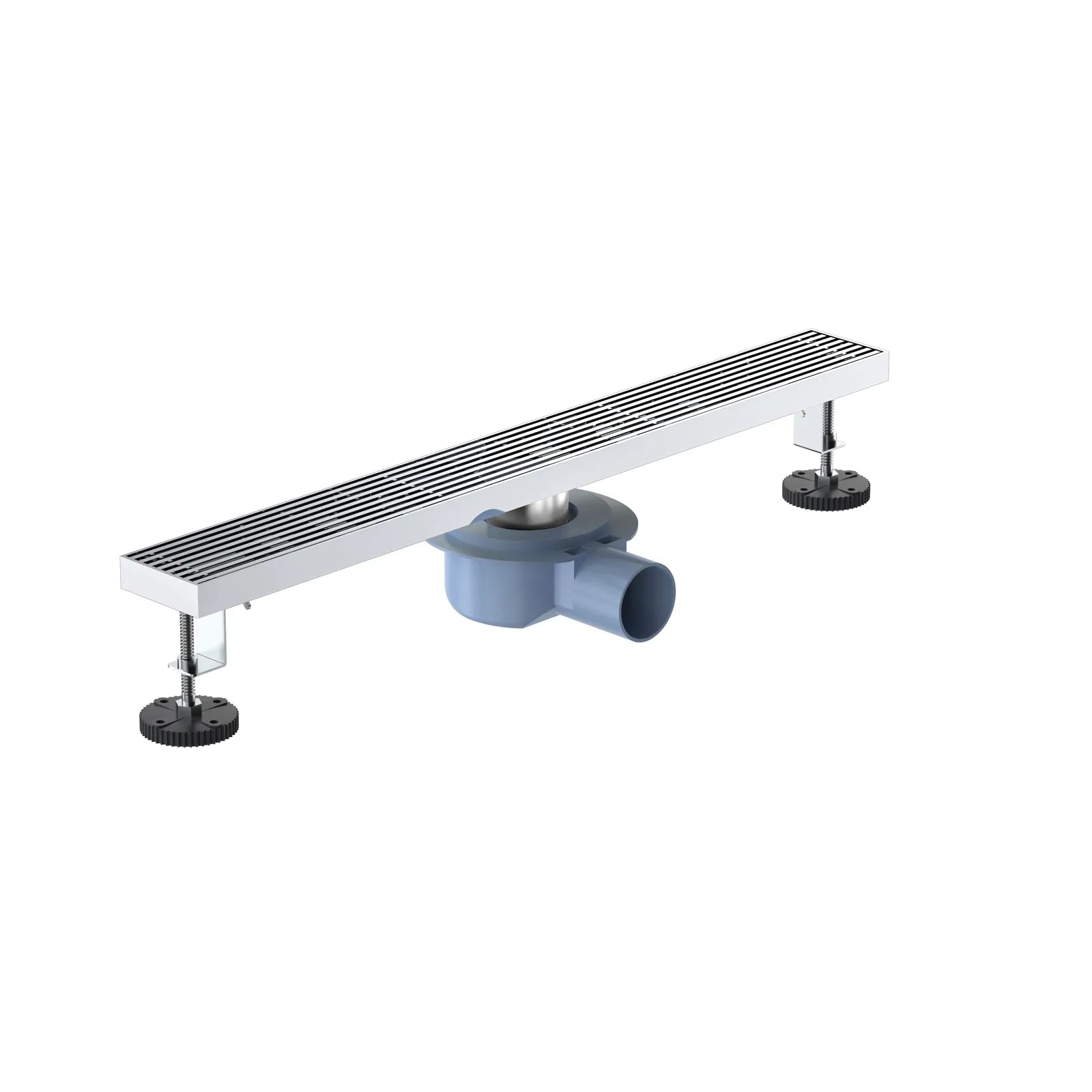 600x68mm SUS 304 Linear Floor Drain – 360° Rotatable Siphon – SFD21038