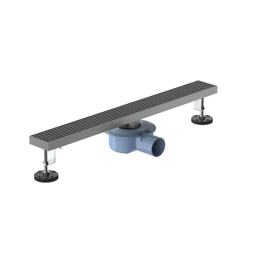 600x68mm SUS 304 Linear Floor Drain – 360° Rotatable Siphon – SFD21038