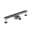 600x68mm SUS 304 Linear Floor Drain – 360° Rotatable Siphon – SFD21038