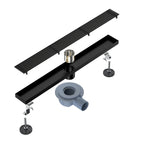 600x68mm SUS 304 Linear Floor Drain – 360° Rotatable Siphon – SFD21038