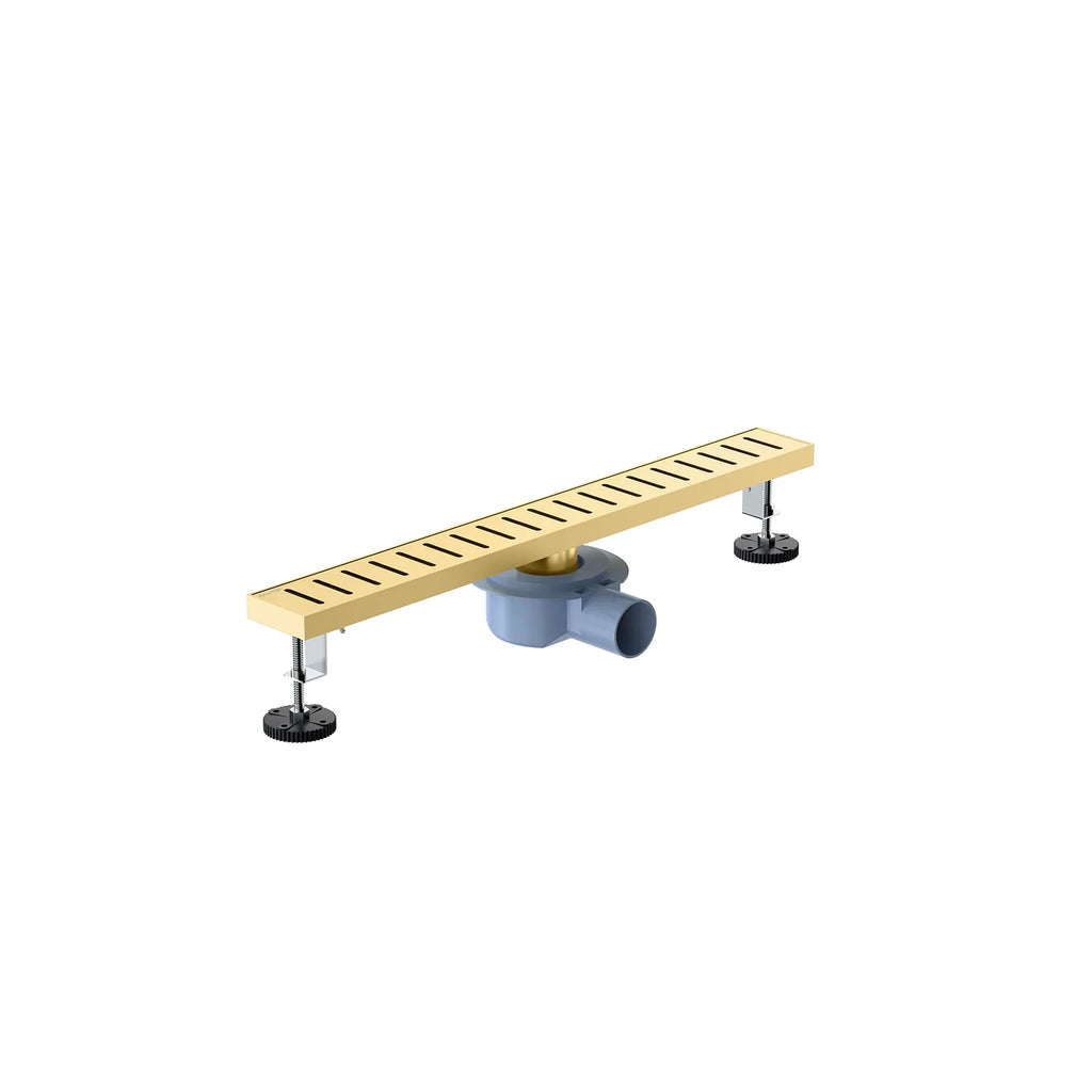 600x68mm SUS 304 Linear Floor Drain – 360° Rotatable Siphon – SFD21039