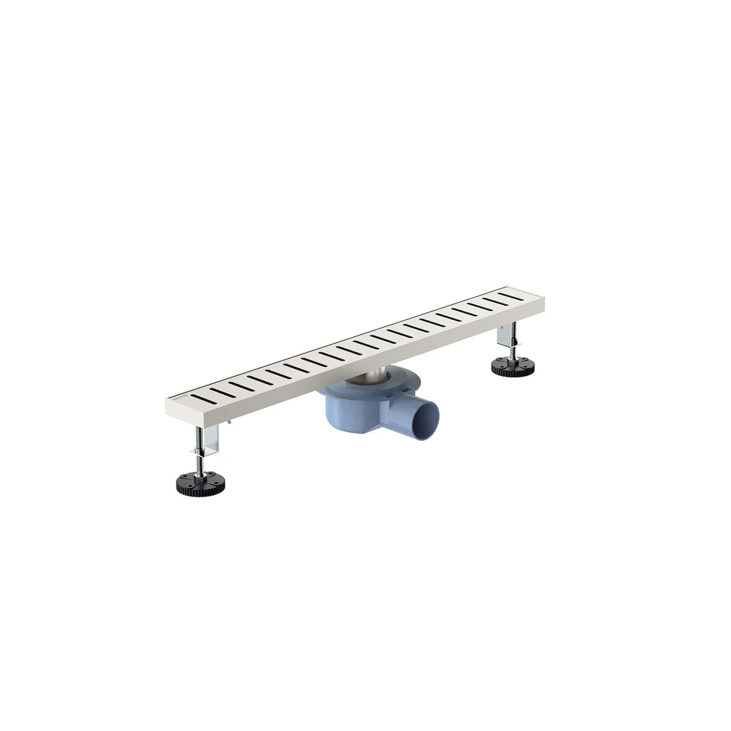 600x68mm SUS 304 Linear Floor Drain – 360° Rotatable Siphon – SFD21039