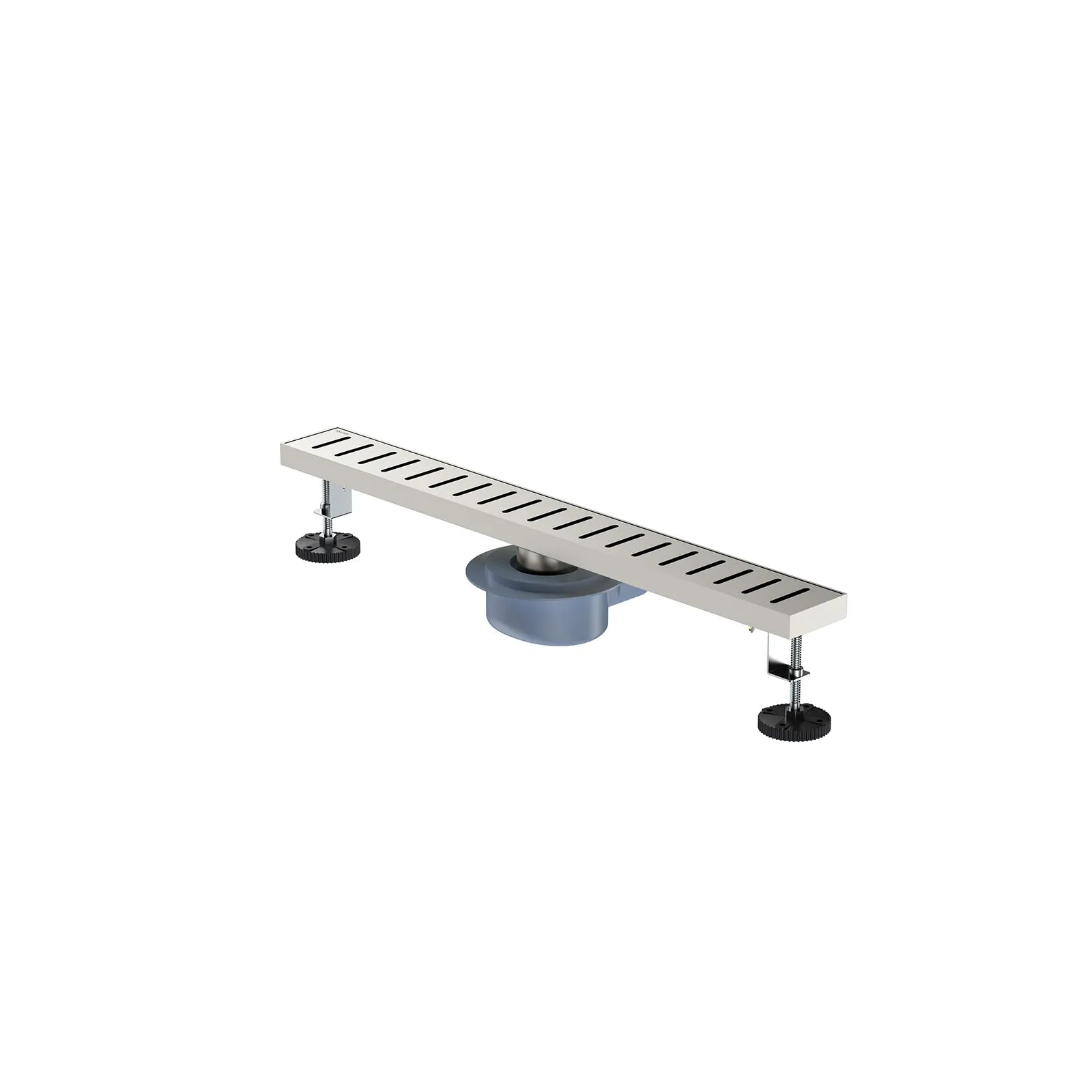 600x68mm SUS 304 Linear Floor Drain – 360° Rotatable Siphon – SFD21039 Brushed Nickel