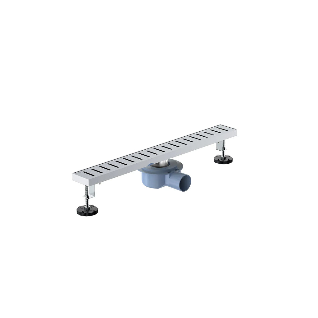 600x68mm SUS 304 Linear Floor Drain – 360° Rotatable Siphon – SFD21039