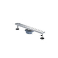 600x68mm SUS 304 Linear Floor Drain – 360° Rotatable Siphon – SFD21039 Chrome