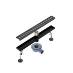 600x68mm SUS 304 Linear Floor Drain – 360° Rotatable Siphon – SFD21039