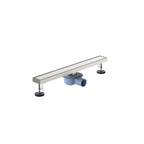 600x80mm SUS 304 Linear Floor Drain – 360° Rotatable Siphon – SFD21040 Brushed Nickel