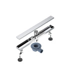 600x80mm SUS 304 Linear Floor Drain – 360° Rotatable Siphon – SFD21040