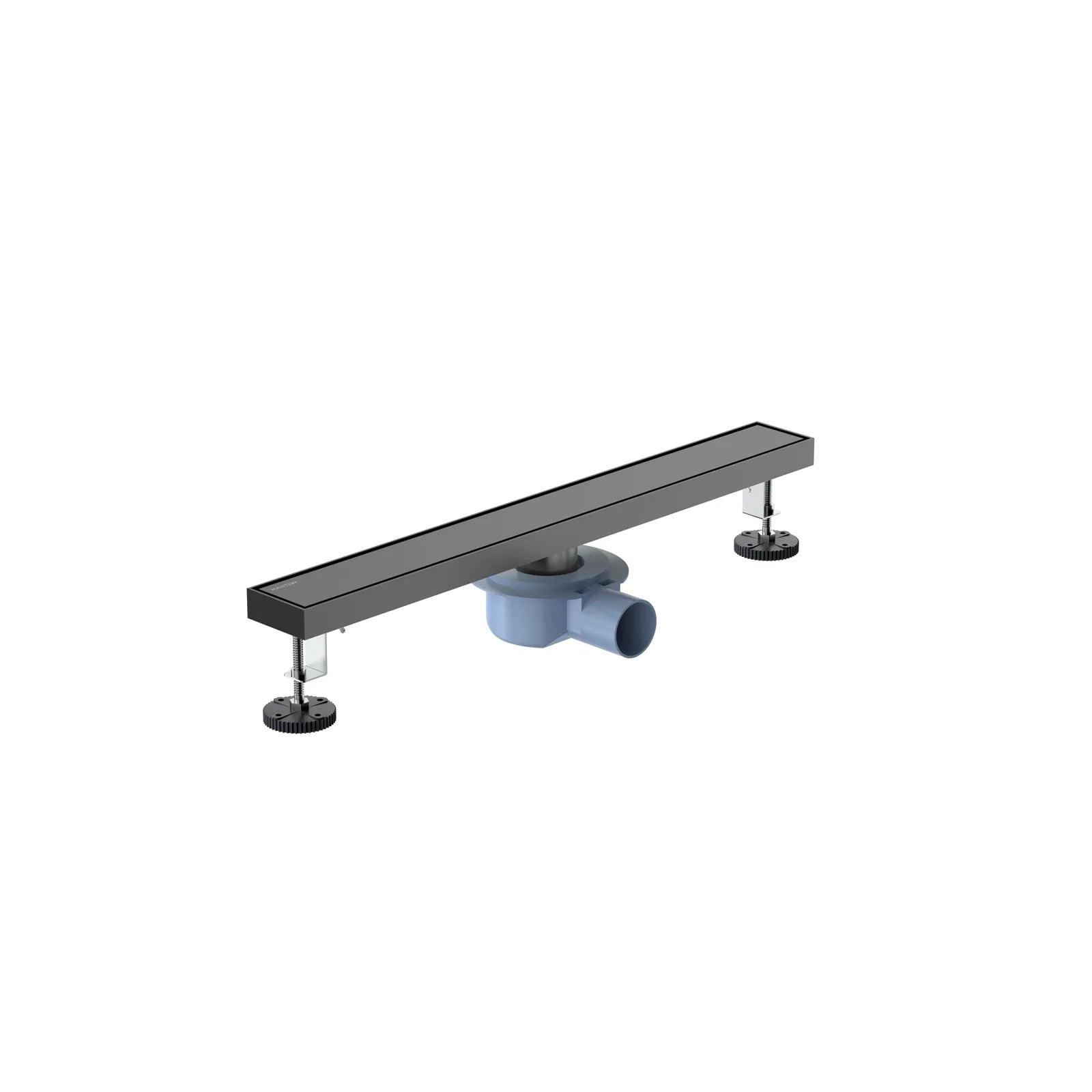 600x80mm SUS 304 Linear Floor Drain – 360° Rotatable Siphon – SFD21040 Brushed Gun Metal