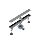 600x80mm SUS 304 Linear Floor Drain – 360° Rotatable Siphon – SFD21040