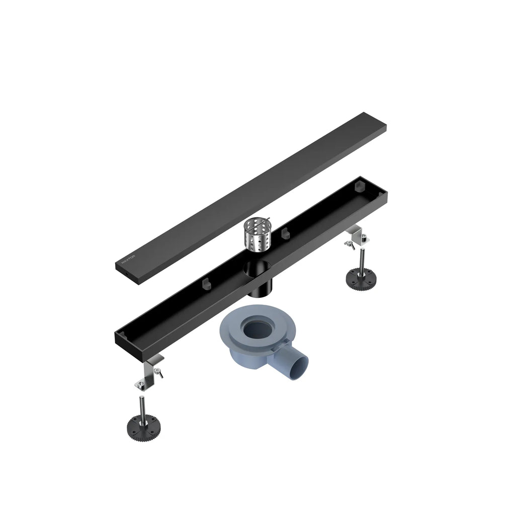 600x80mm SUS 304 Linear Floor Drain – 360° Rotatable Siphon – SFD21040