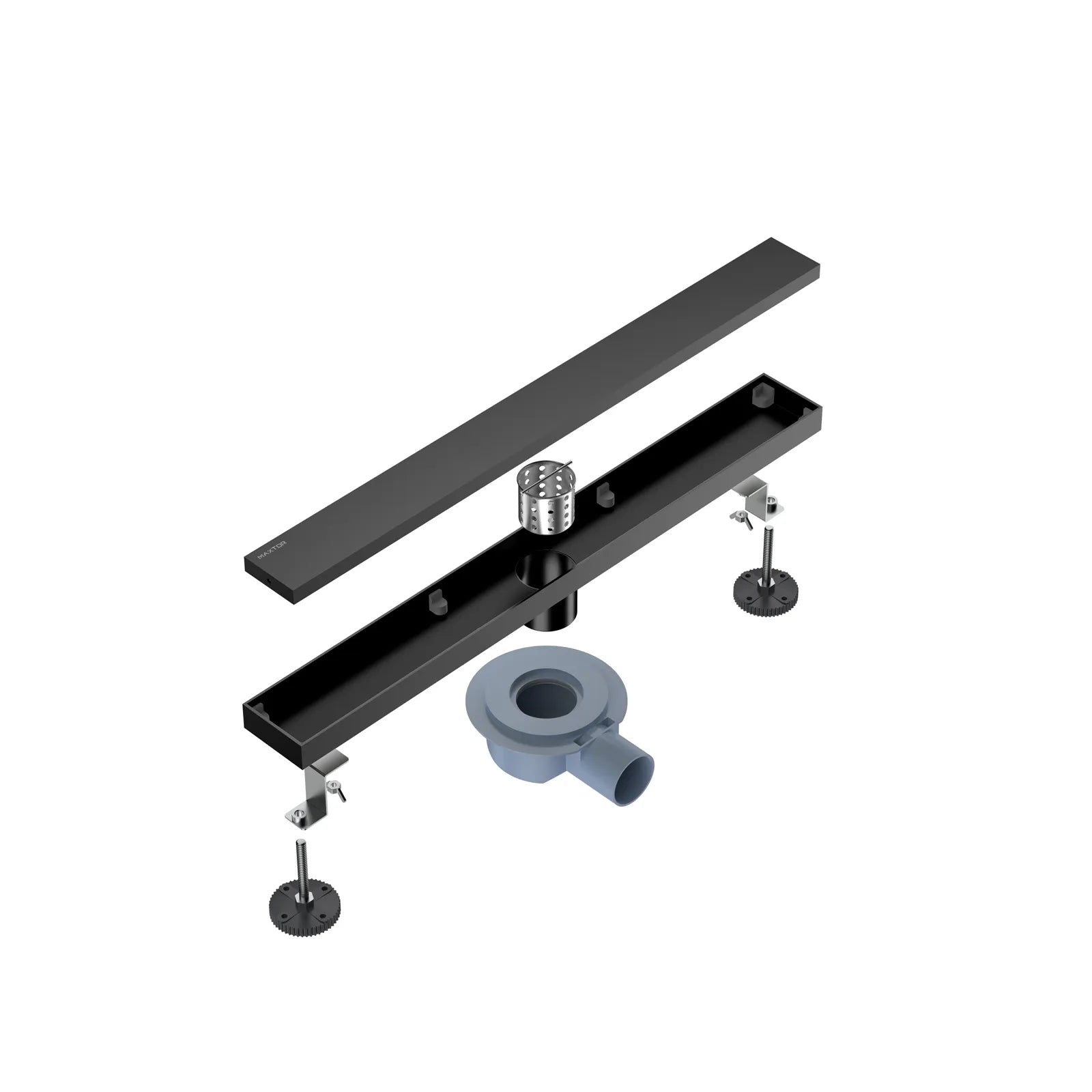 600x80mm SUS 304 Linear Floor Drain – 360° Rotatable Siphon – SFD21040