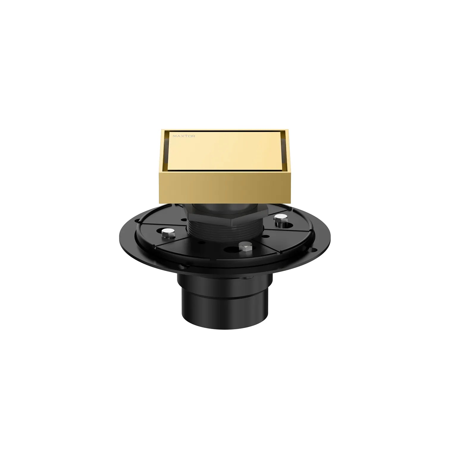 4"x4" Solid Brass Square Tile-In Shower Drain – Invisible Cover with 2" Outlet – SFD21043