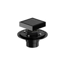 4"x4" Solid Brass Square Tile-In Shower Drain – Invisible Cover with 2" Outlet – SFD21043 Matte Black