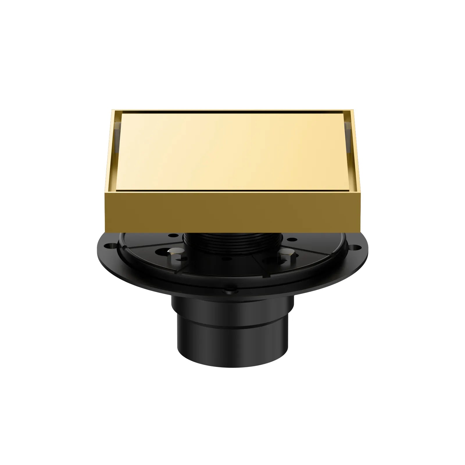 6"x6" Solid Brass Square Tile-In Shower Drain – Invisible Cover with 2" Outlet – SFD21044