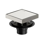 6"x6" Solid Brass Square Tile-In Shower Drain – Invisible Cover with 2" Outlet – SFD21044
