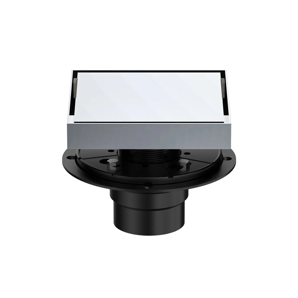 6"x6" Solid Brass Square Tile-In Shower Drain – Invisible Cover with 2" Outlet – SFD21044