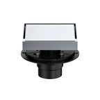 6"x6" Solid Brass Square Tile-In Shower Drain – Invisible Cover with 2" Outlet – SFD21044
