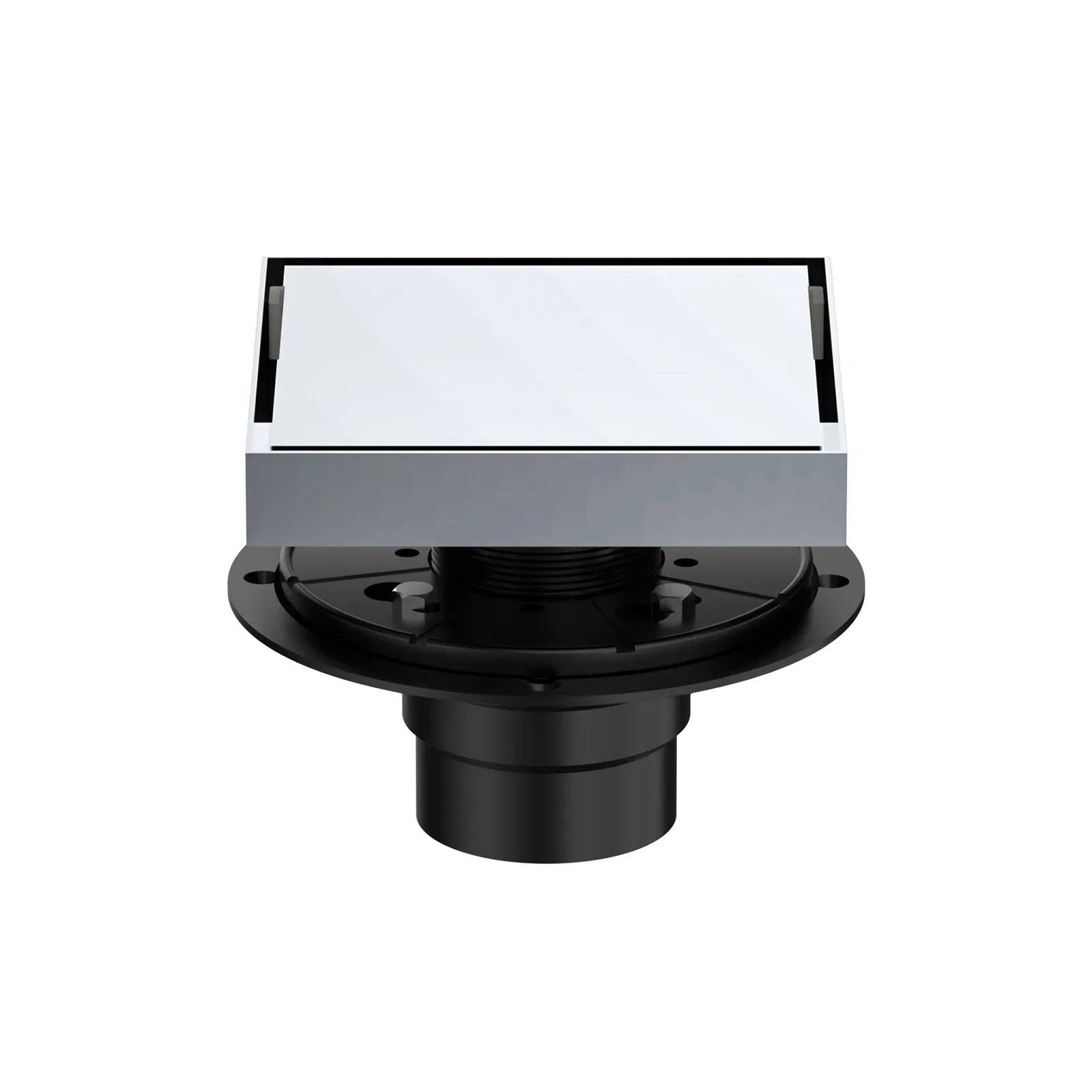 6"x6" Solid Brass Square Tile-In Shower Drain – Invisible Cover with 2" Outlet – SFD21044