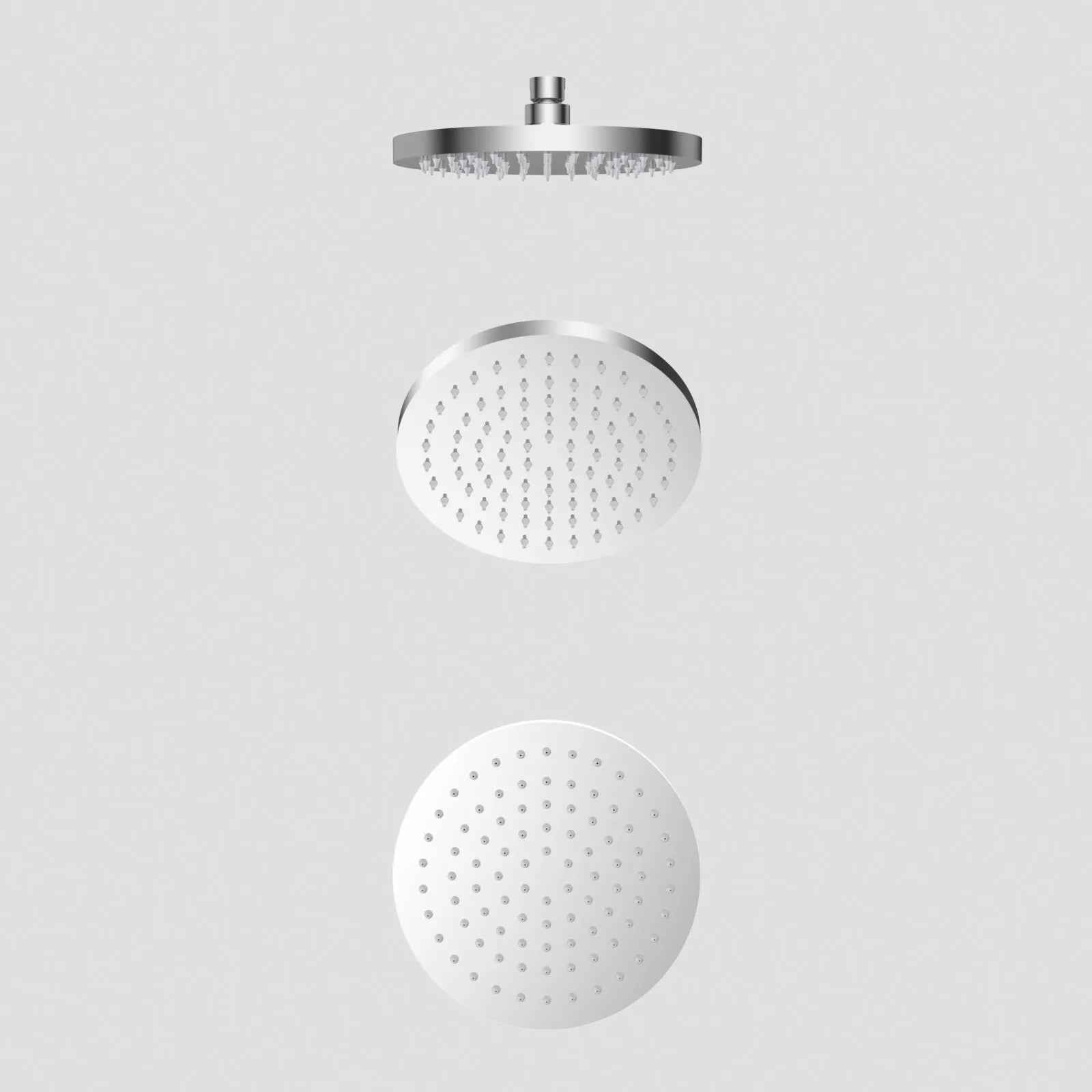 Ø250x15mm SUS 304 Overhead Rain Shower with Touch-Clean Silicone Nozzles-SH151002 Chrome