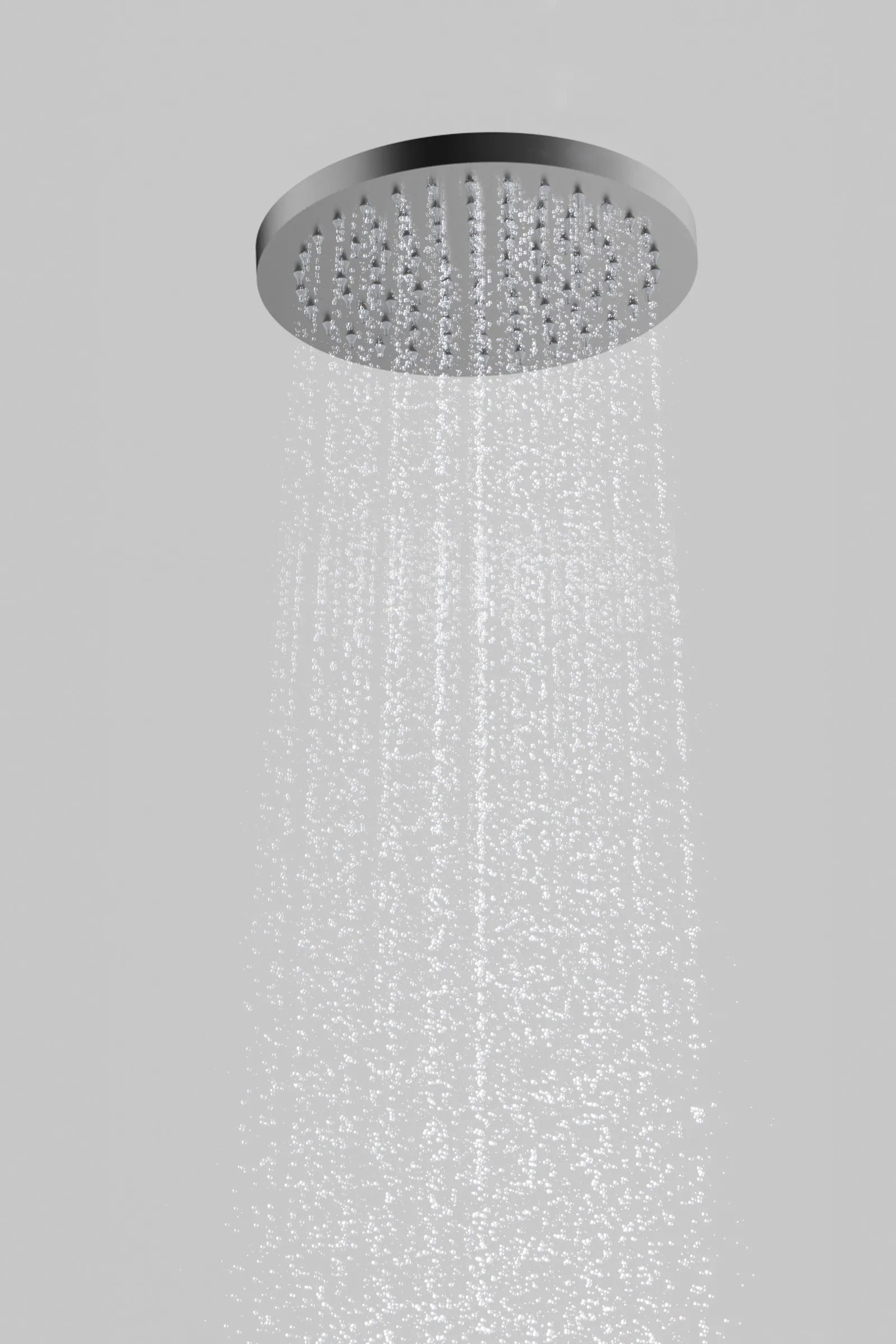 Ø250x15mm SUS 304 Overhead Rain Shower with Touch-Clean Silicone Nozzles-SH151002