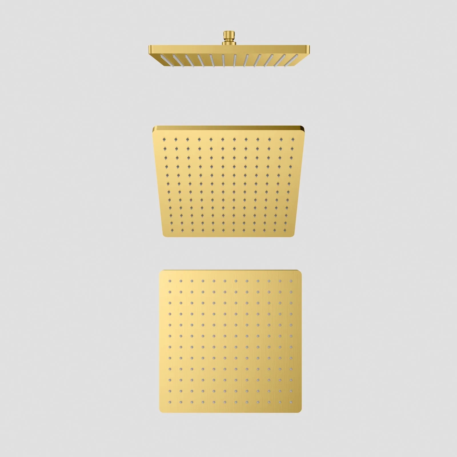 300x300mm SUS 304 Overhead Rain Shower – Slim 15mm Profile – SH151201 Brushed Gold