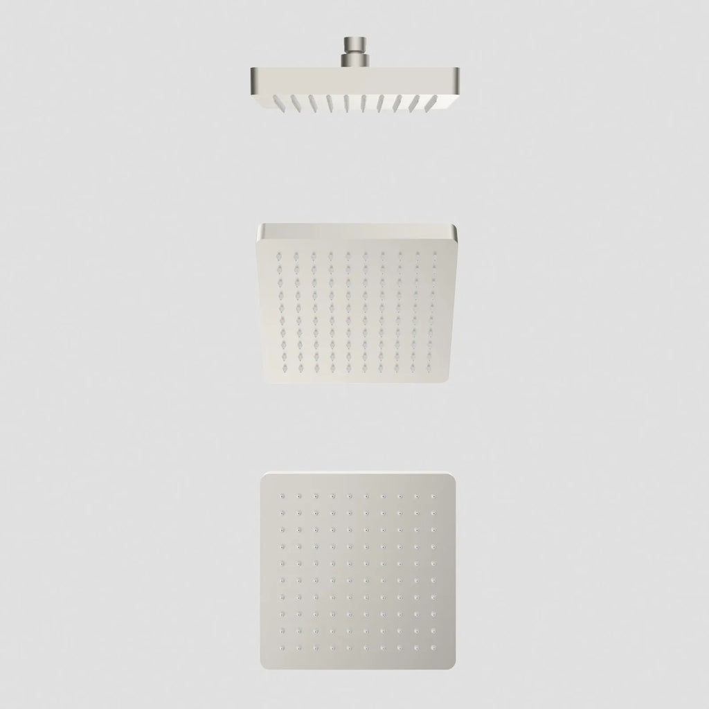 250x250mm SUS 304 Overhead Rain Shower – 25mm Super Luxury Body – SH251001 Brushed Nickel