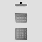 250x250mm SUS 304 Overhead Rain Shower – 25mm Super Luxury Body – SH251001 Brushed Gun Metal