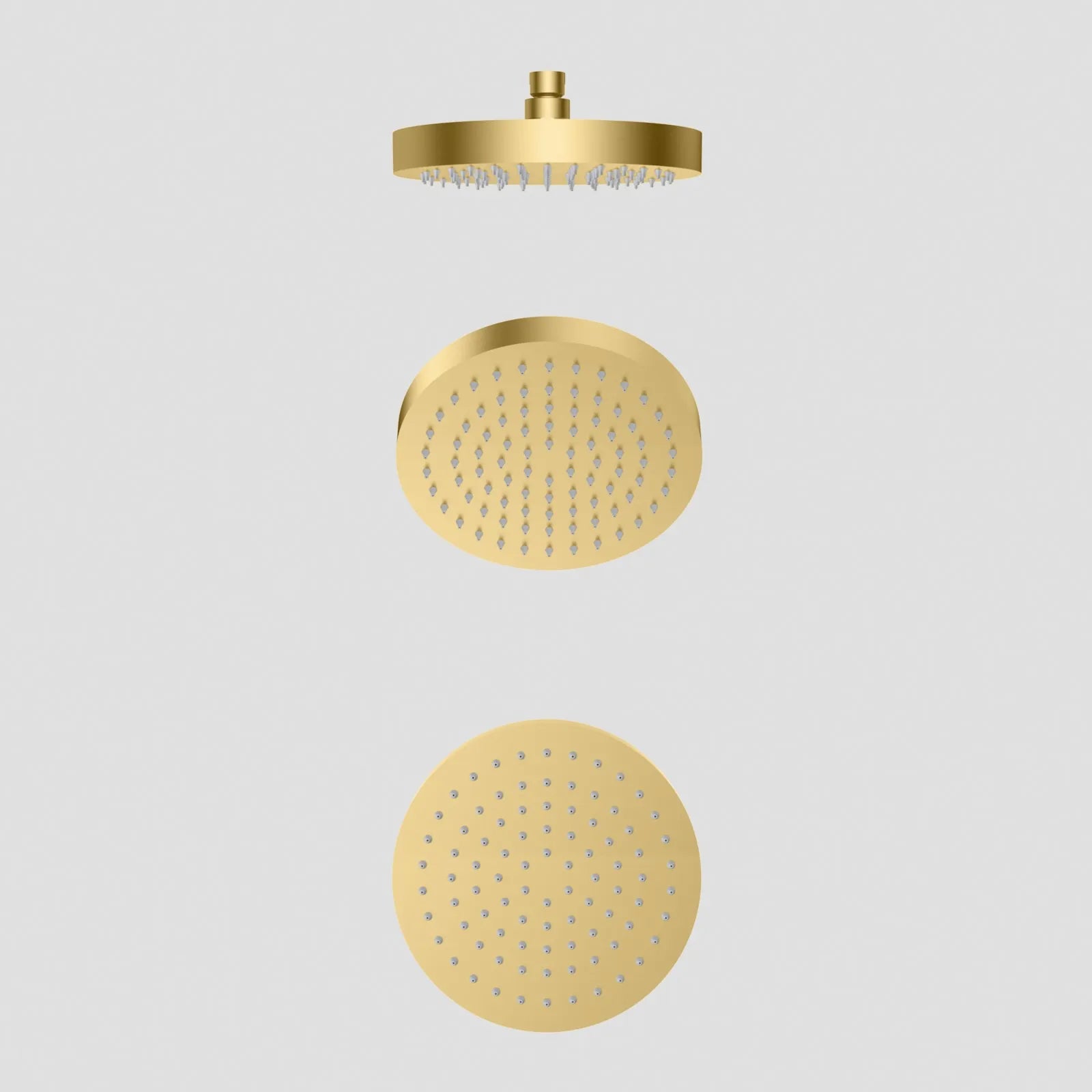 Ø250x25mm SUS 304 Overhead Rain Shower – 25mm Super Luxury Body – SH251002 Brushed Gold