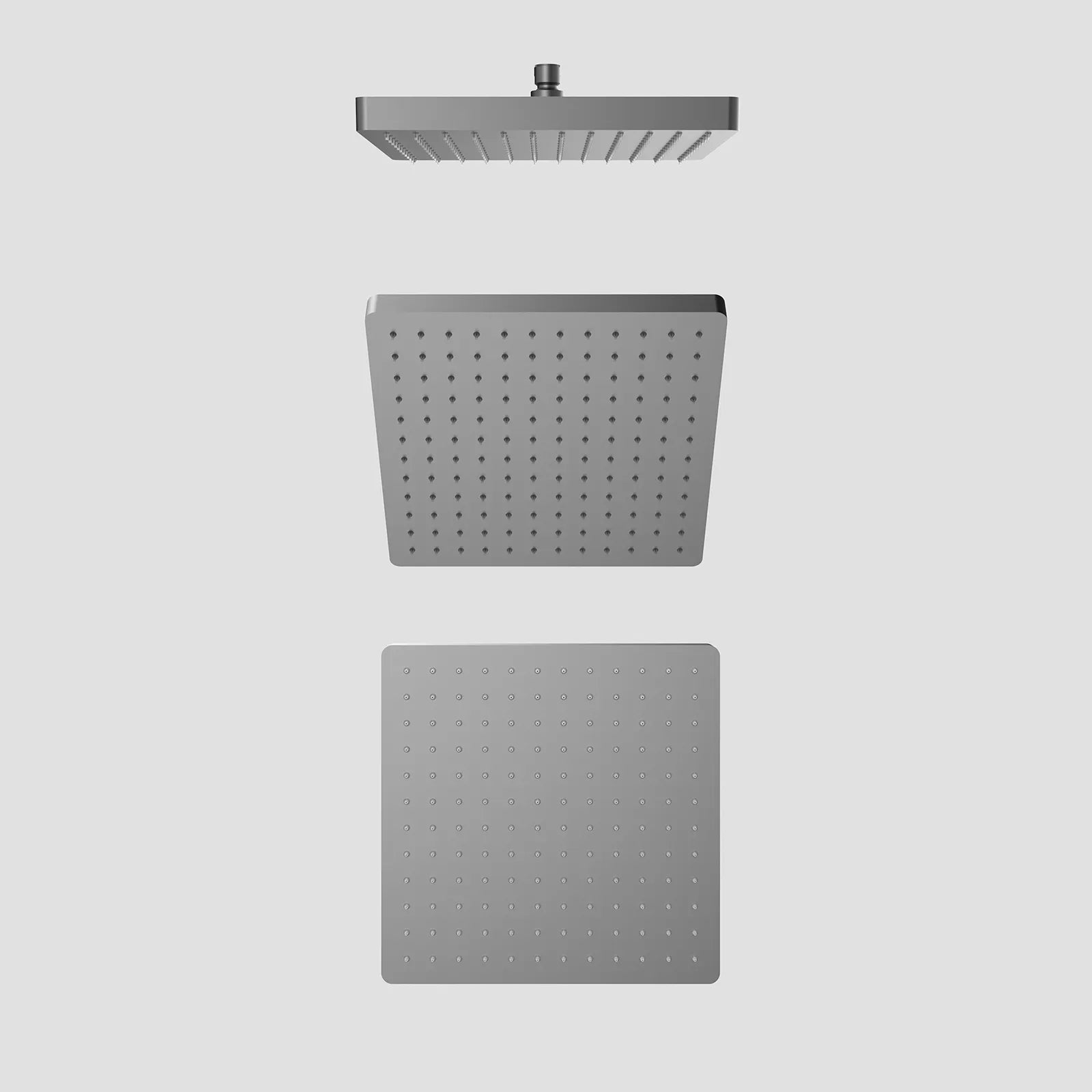 300X300X25mm SUS 304 Overhead Rain Shower – 25mm Super Luxury Body – SH251201 Brushed Gun Metal