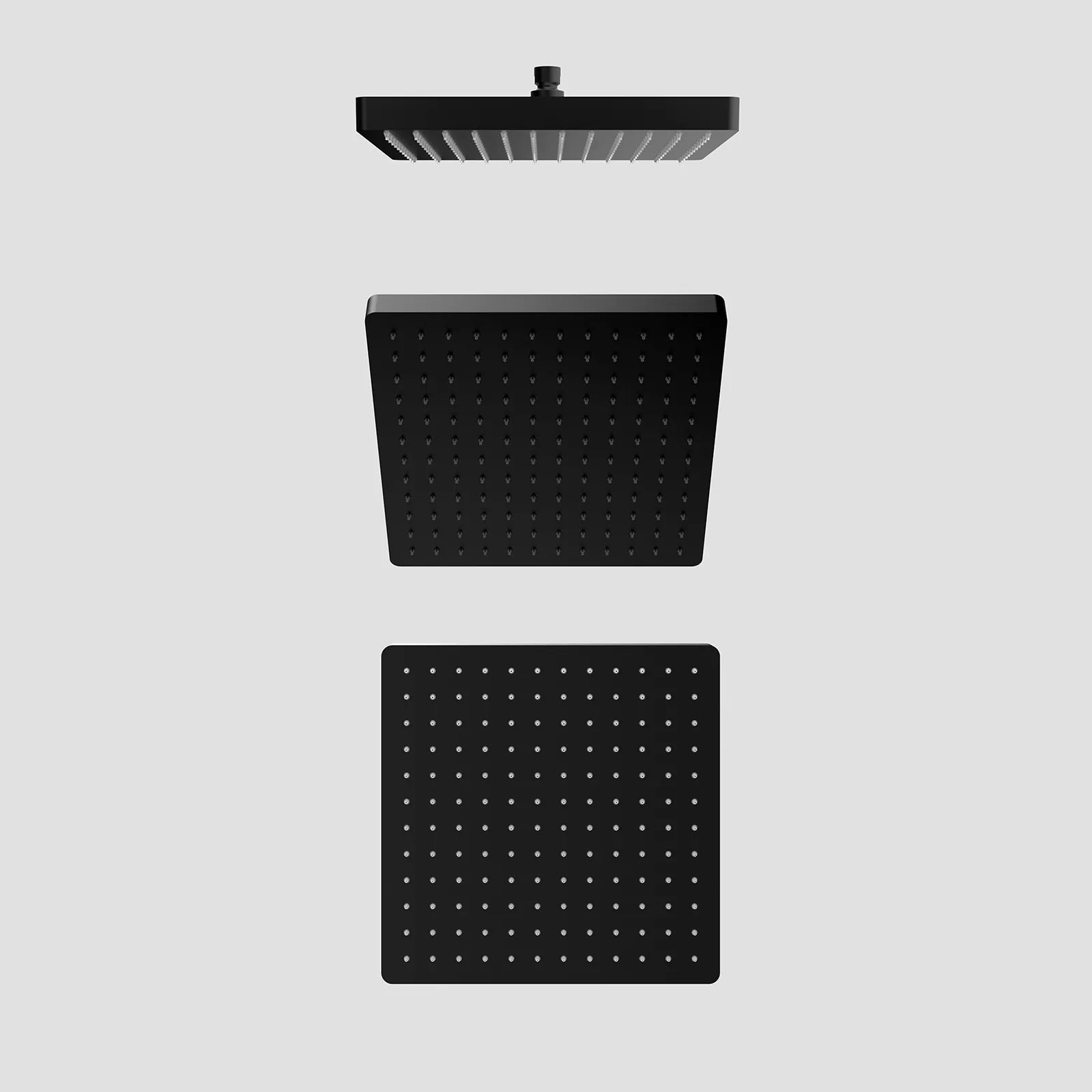 300X300X25mm SUS 304 Overhead Rain Shower – 25mm Super Luxury Body – SH251201 Matte Black