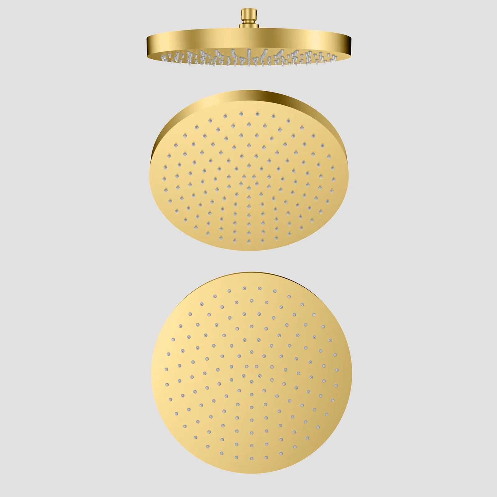 Ø300x25mm SUS 304 Overhead Rain Shower – 25mm Super Luxury Body – SH251202 Brushed Gold