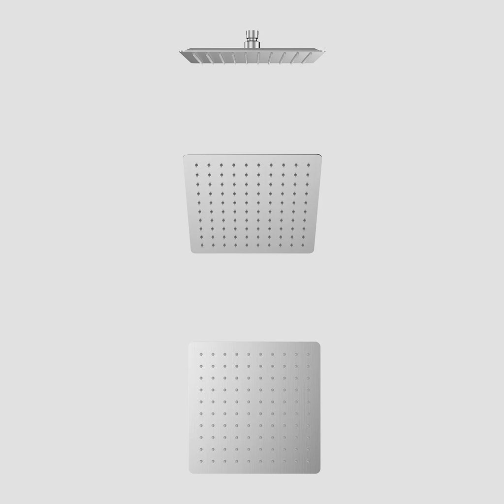 200x200mm SUS 304 Overhead Rain Shower – 2mm Super Thin Profile – SHA0801 Brushed Nickel