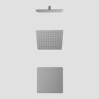 200x200mm SUS 304 Overhead Rain Shower – 2mm Super Thin Profile – SHA0801 Brushed Gun Metal