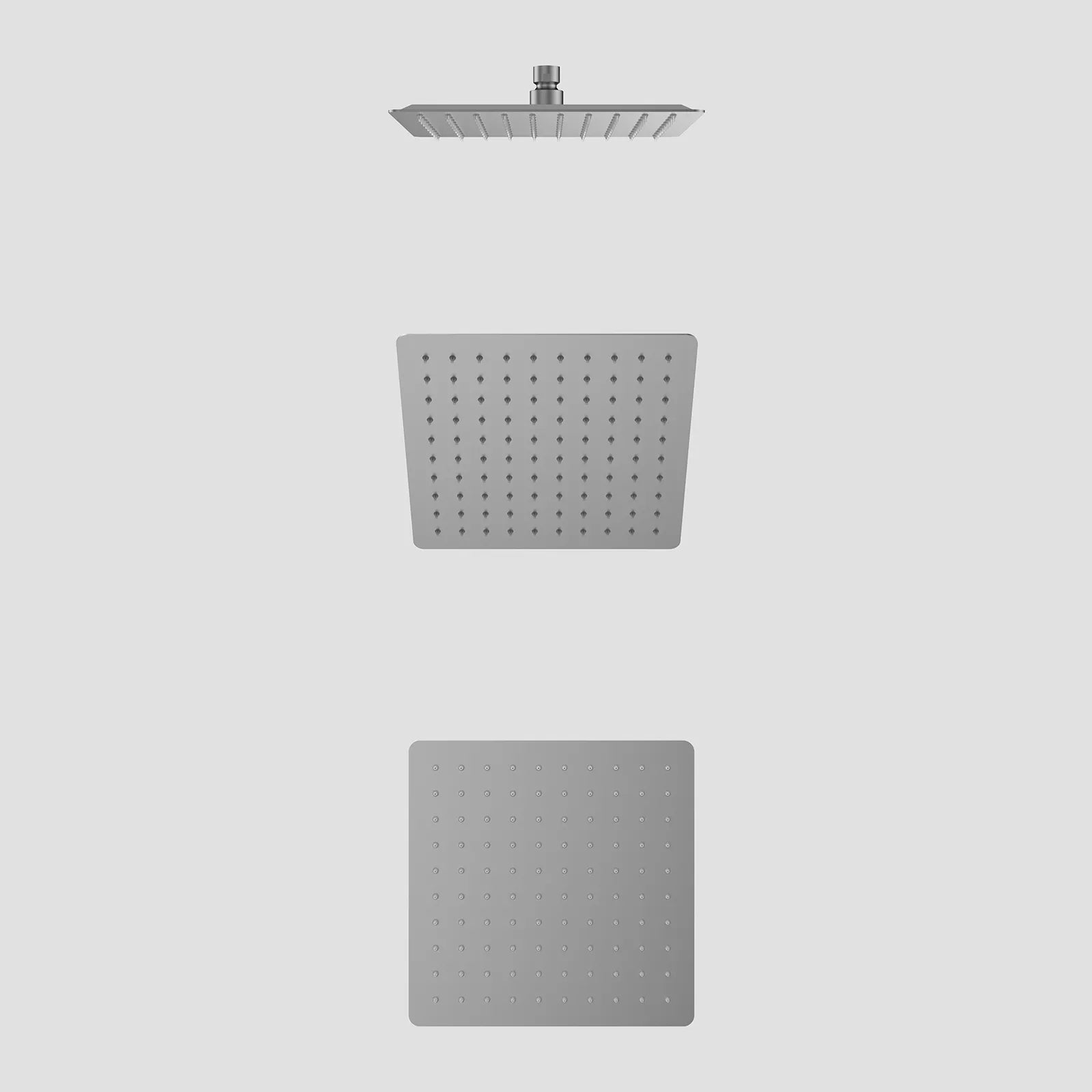 200x200mm SUS 304 Overhead Rain Shower – 2mm Super Thin Profile – SHA0801 Brushed Gun Metal