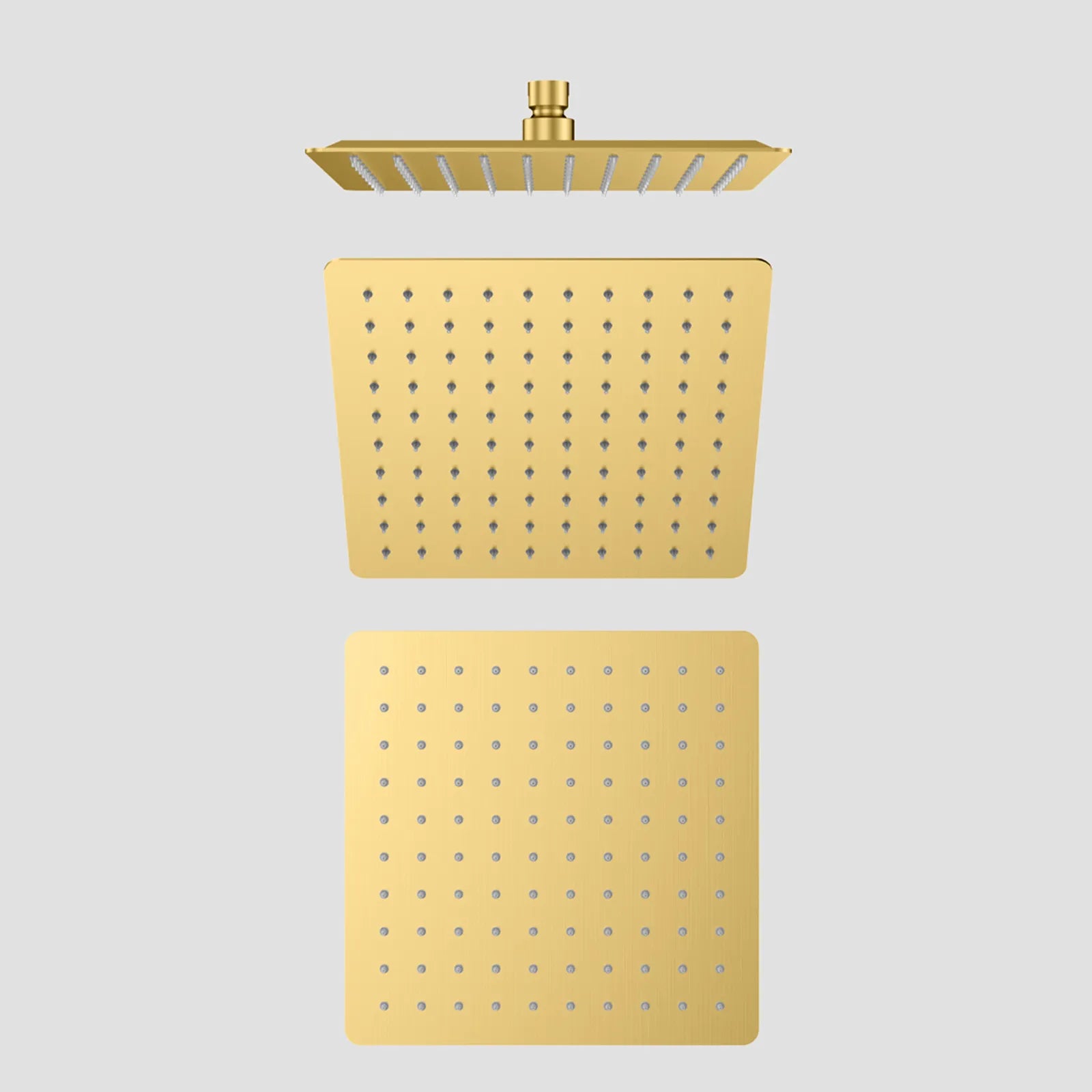 250x250x2mm SUS 304 Overhead Rain Shower – 2mm Super Thin Profile – SHA1001 Brushed Gold