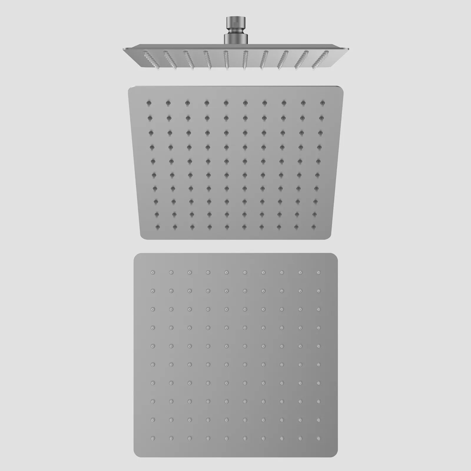 250x250x2mm SUS 304 Overhead Rain Shower – 2mm Super Thin Profile – SHA1001 Brushed Gun Metal